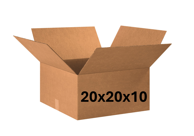20x20x10 (200 lb strength) | SINGLE CARDBOARD BOX – SHIPPING by ELI
