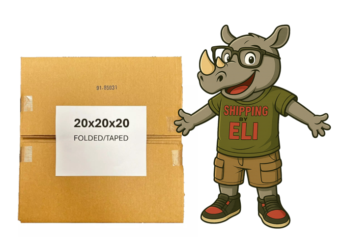20x20x20 (200 lb strength) | SINGLE CARDBOARD BOX