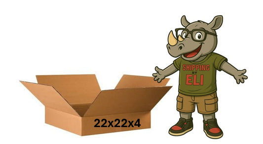 22x22x4 (200 lb strength) | SINGLE CARDBOARD BOX