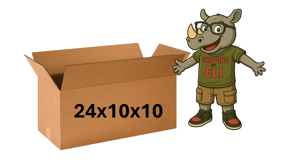 24x10x10 (200 lb strength) | SINGLE CARDBOARD BOX