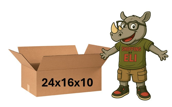 24x16x10 (200 lb strength) | SINGLE CARDBOARD BOX