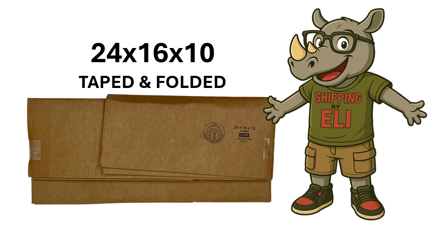 24x16x10 (200 lb strength) | SINGLE CARDBOARD BOX
