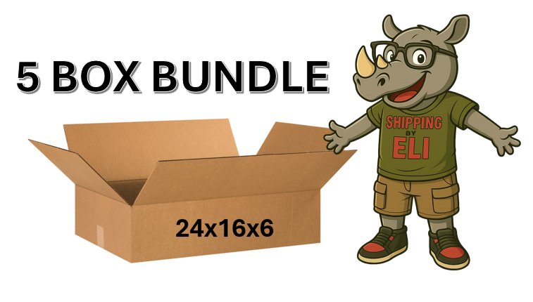 24x16x6 (200 lb strength) | 5 BOX BUNDLE