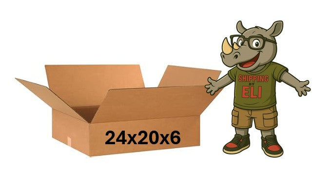 24x20x6 (200 lb strength) | SINGLE CARDBOARD BOX