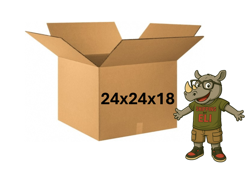 24x24x18 (200 lb strength) | SINGLE CARDBOARD BOX | EXTRA LARGE MOVING BOX