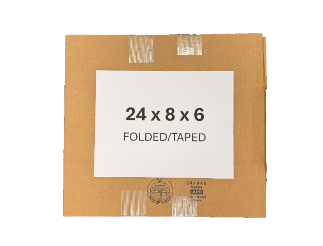 24x8x6 (200 lb strength) | SINGLE CARDBOARD BOX