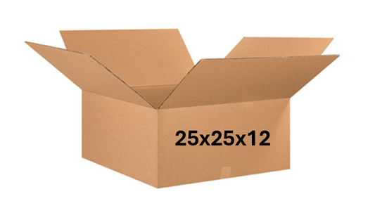 25x25x12 (200 lb strength) | SINGLE CARDBOARD BOX
