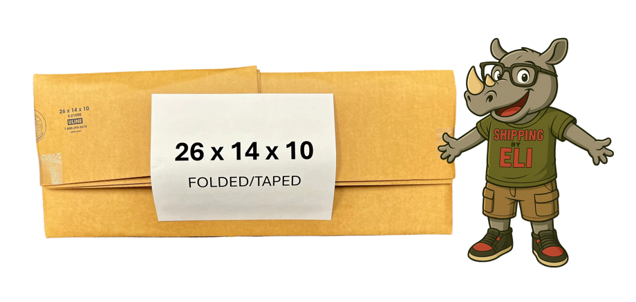 26x14x10 (200 lb strength) | SINGLE CARDBOARD BOX
