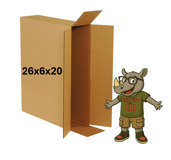 26x6x20  (200 lb strength) | SINGLE BOX | SIDE LOADING