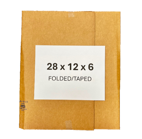 28x12x6 (200 lb strength) | SINGLE CARDBOARD BOX