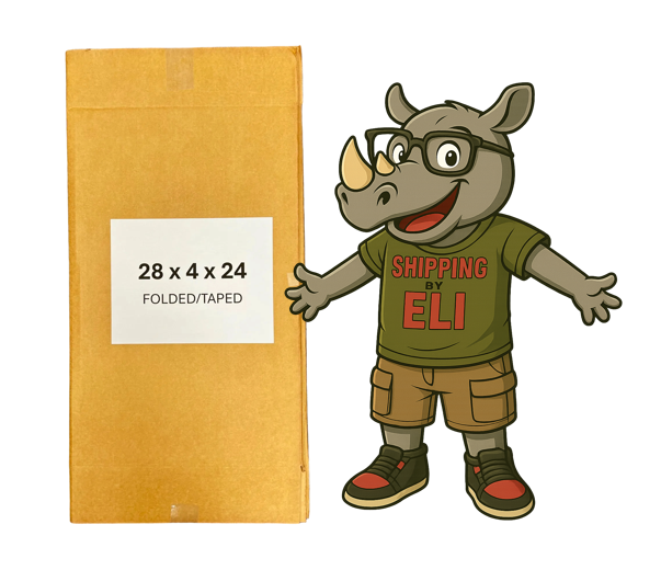 28x4x24 (200 lb strength) | SINGLE CARDBOARD BOX | SIDE LOADING