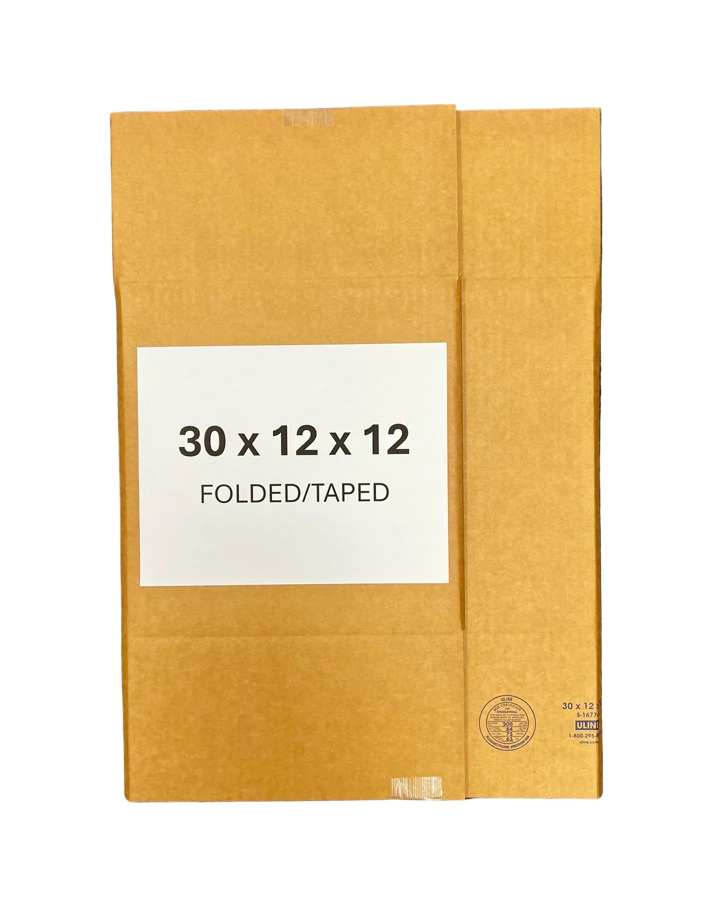 30x12x12 (200 lb strength) | SINGLE CARDBOARD BOX | LONG