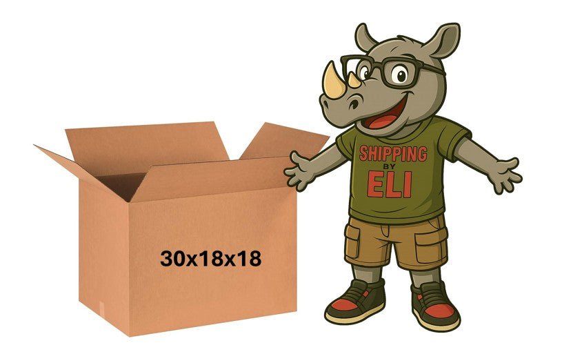 30x18x18 (200 lb strength) | SINGLE CARDBOARD BOX | LONG