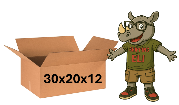 30x20x12 (200 lb strength) | SINGLE CARDBOARD BOX