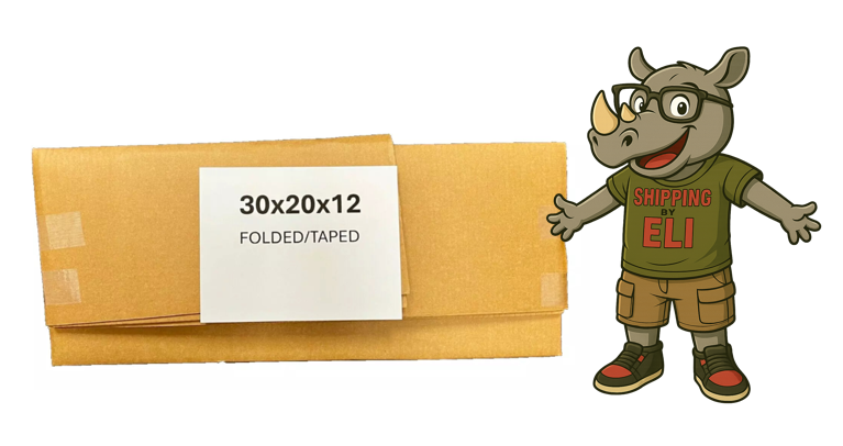 30x20x12 (200 lb strength) | SINGLE CARDBOARD BOX