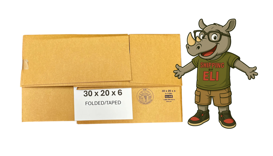 30x20x6 (200 lb strength) | SINGLE CARDBOARD BOX