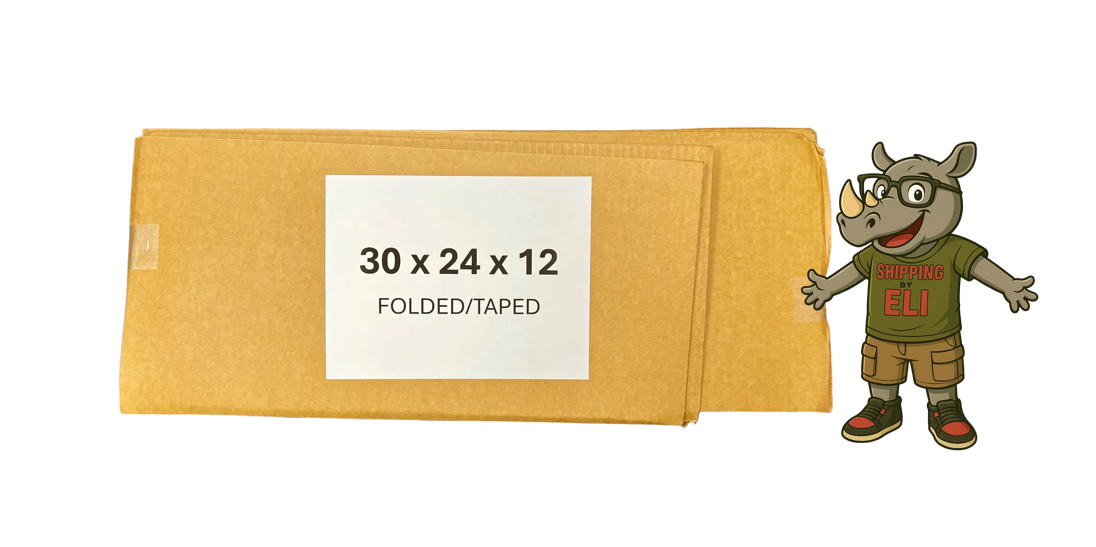30x24x12 (200 lb strength) | SINGLE CARDBOARD BOX