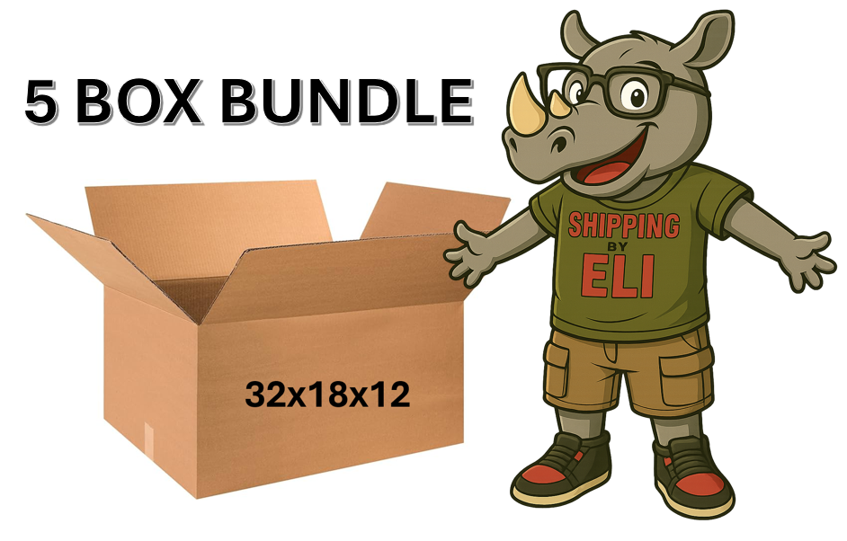 32x18x12 (200 lb strength) | 5 BOX BUNDLE