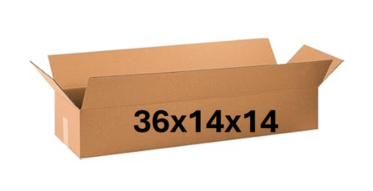36x14x14 (200 lb strength) | SINGLE CARDBOARD BOX | LONG
