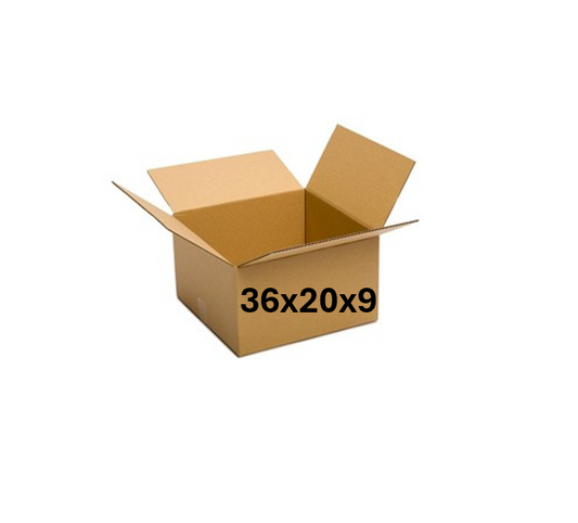 36x20x9 (200 lb strength) | SINGLE CARDBOARD BOX
