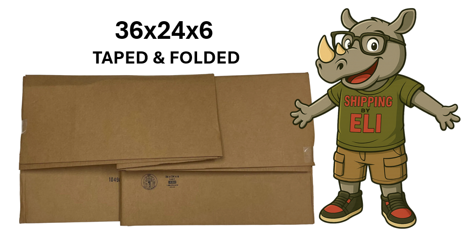 36x24x6 (200 lb strength) | SINGLE CARDBOARD BOX