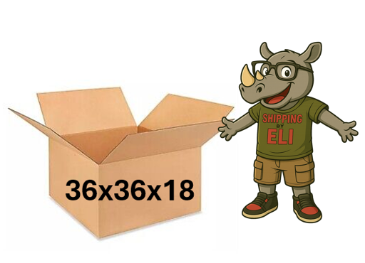 36x36x18 (200 lb strength) | SINGLE CARDBOARD BOX