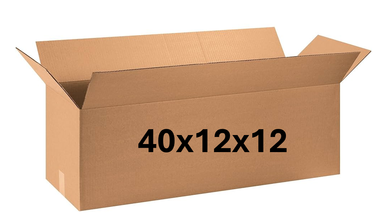 40x12x12 (200 lb strength) | SINGLE CARDBOARD BOX | LONG