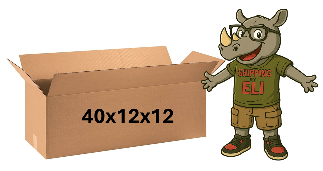 40x12x12 (200 lb strength) | SINGLE CARDBOARD BOX | LONG
