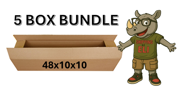48x10x10 (200 lb strength) | 5 BOX BUNDLE | LONG