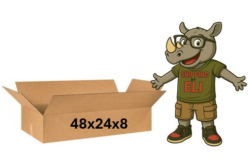 48x24x8 (200 lb strength) | SINGLE CARDBOARD BOX
