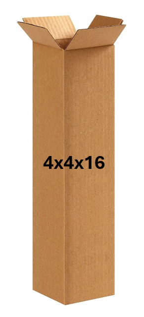 4x4x16 (200 lb strength) | SINGLE CARDBOARD BOX | TALL