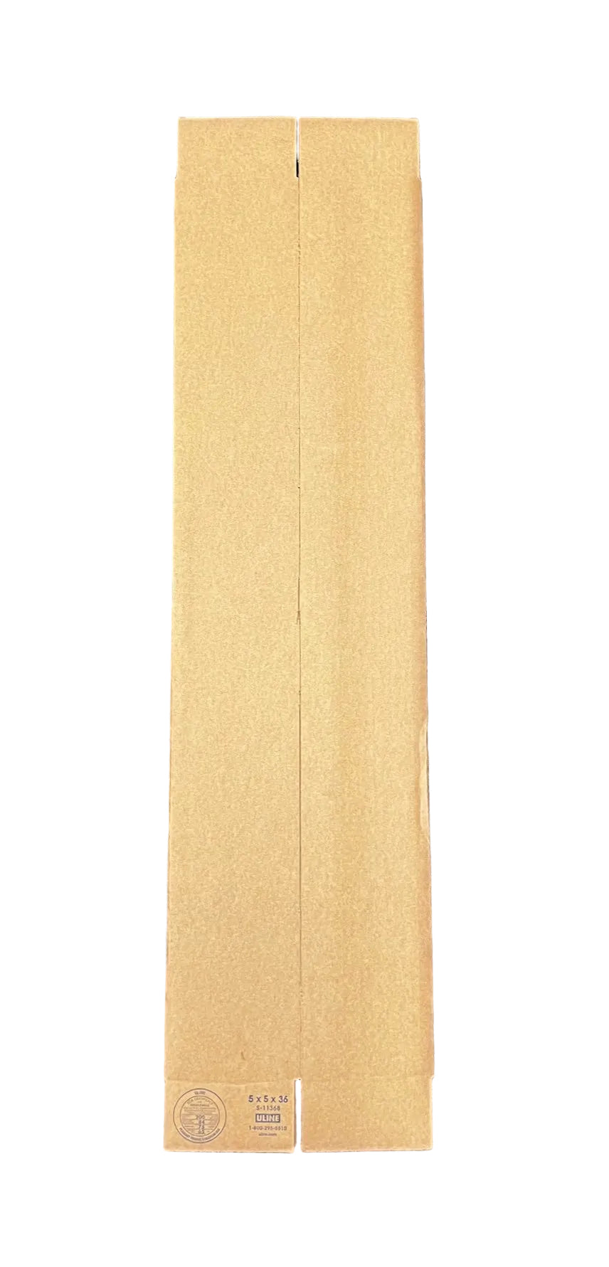 5x5x36 (200 lb strength) | SINGLE CARDBOARD BOX | TALL