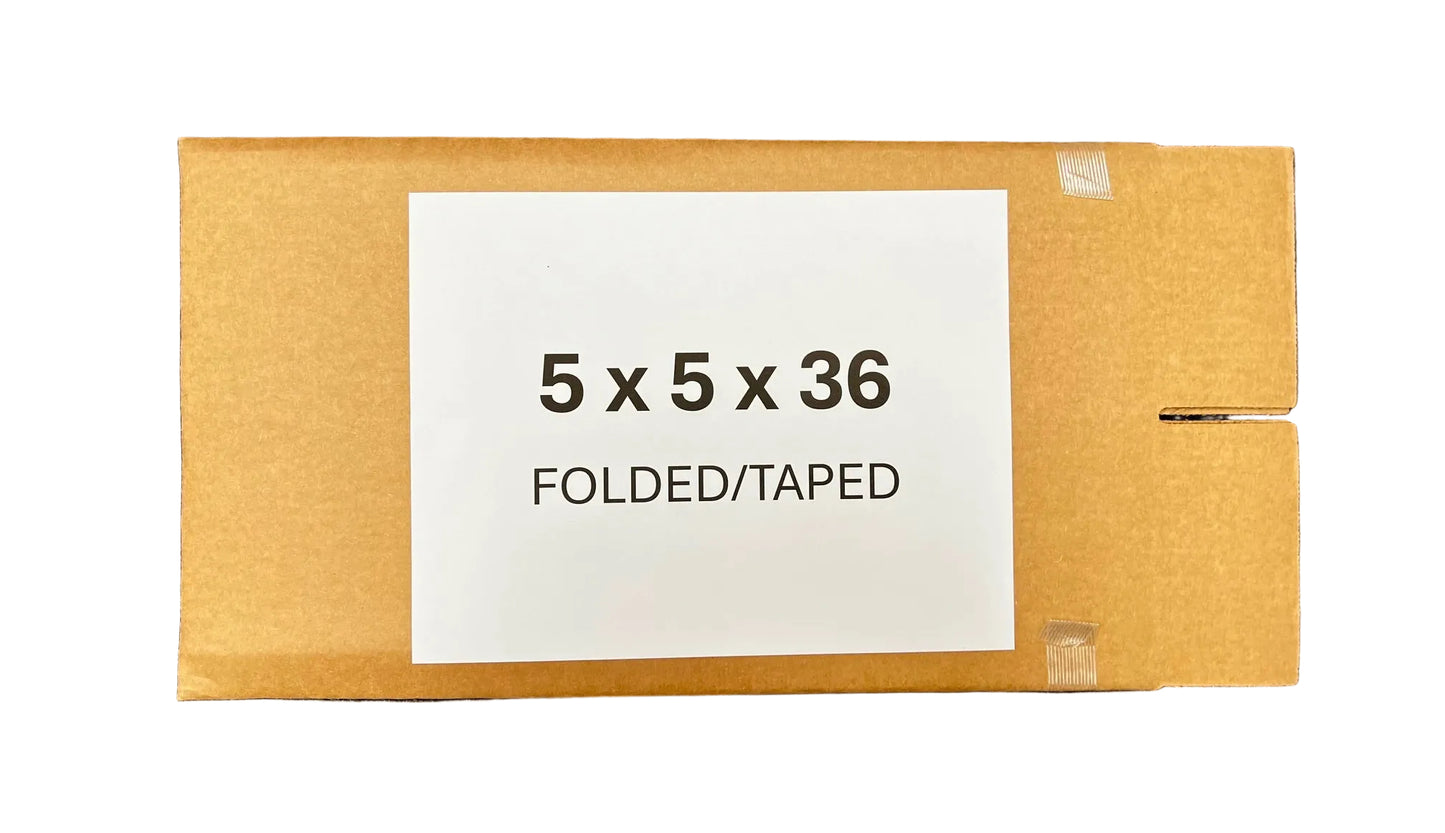 5x5x36 (200 lb strength) | SINGLE CARDBOARD BOX | TALL