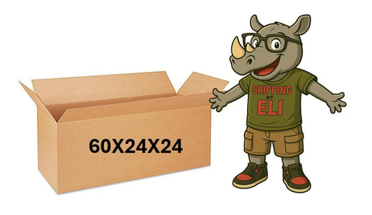 60x24x24 (200 lb strength) | SINGLE CARDBOARD BOX | LONG