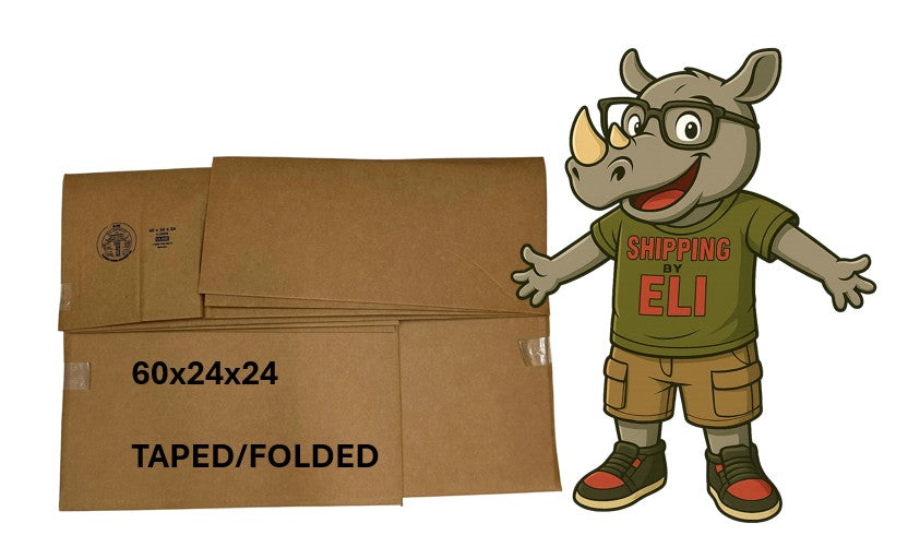 60x24x24 (200 lb strength) | SINGLE CARDBOARD BOX | LONG