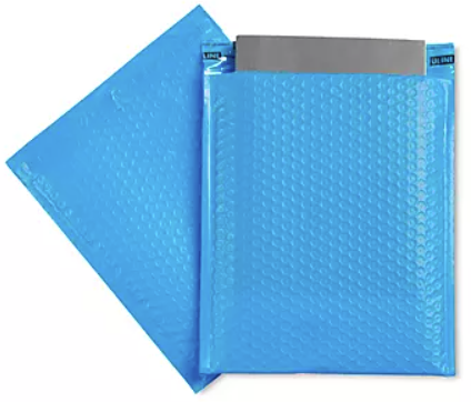 #2 | 8 1/2 x 12 | BLUE POLY BUBBLE MAILER | $1.29