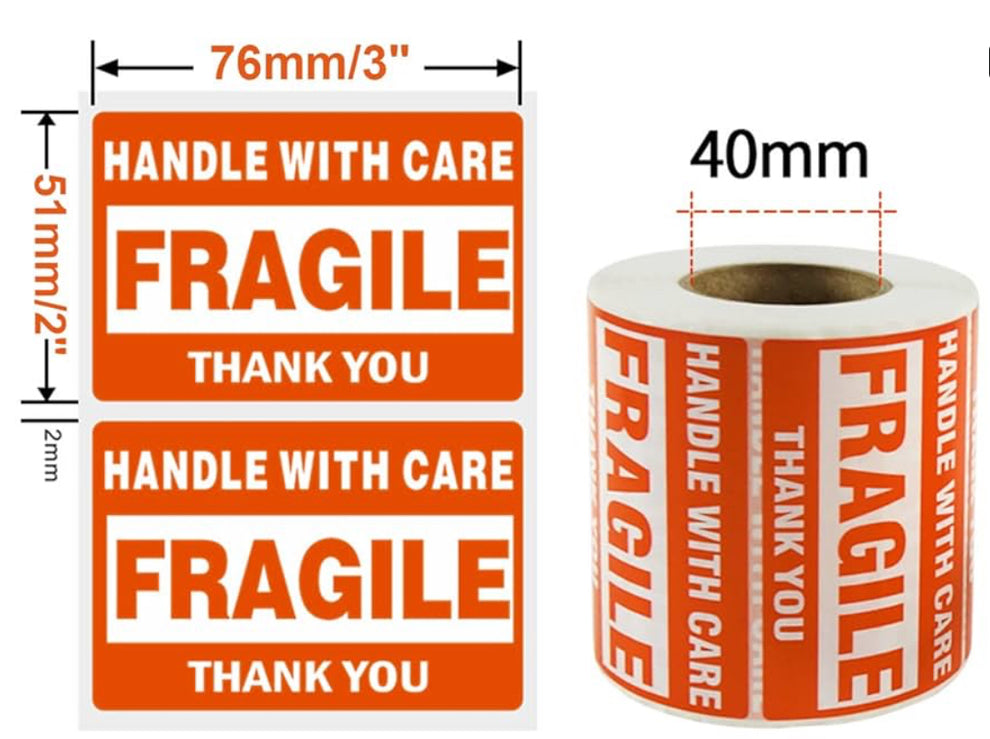 SMALL FRAGILE STICKERS | $10 – SHIPPING by ELI