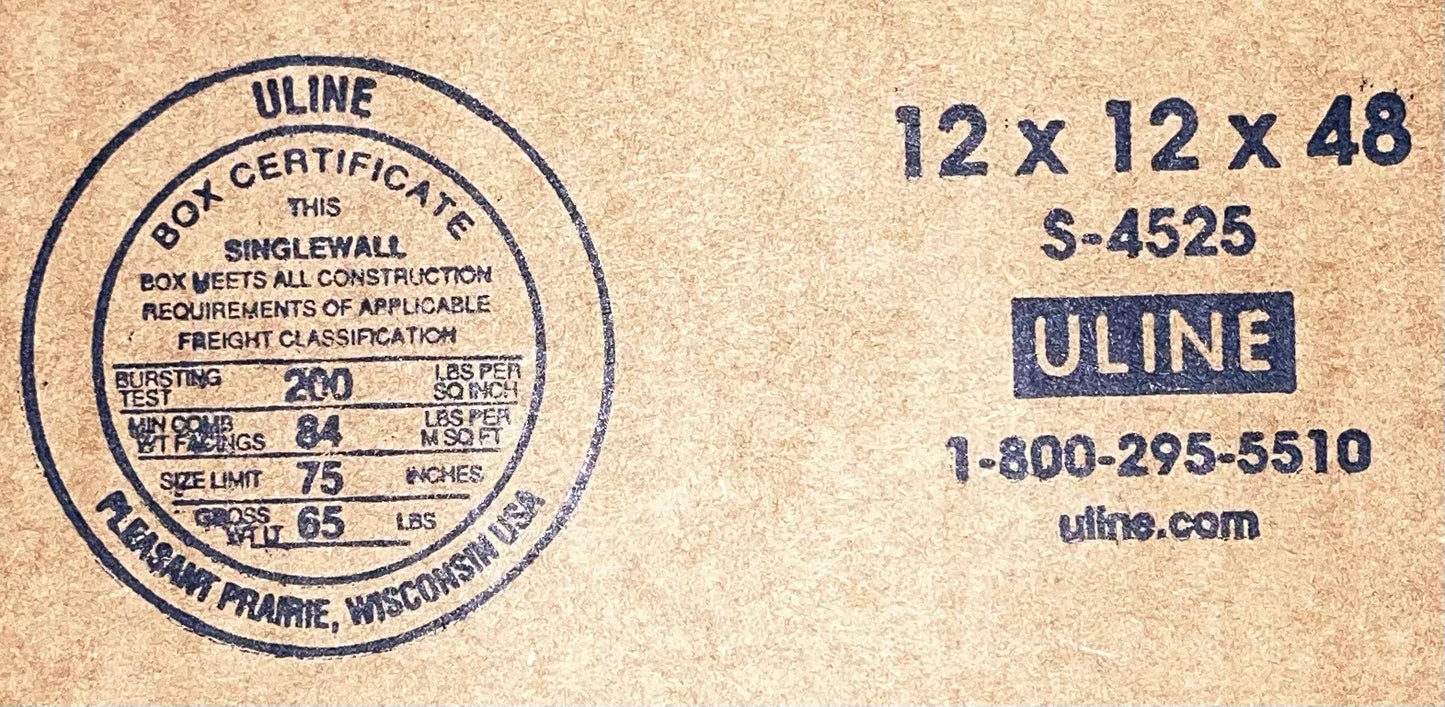 12x12x48 (200 lb strength) | SINGLE BOX | TALL