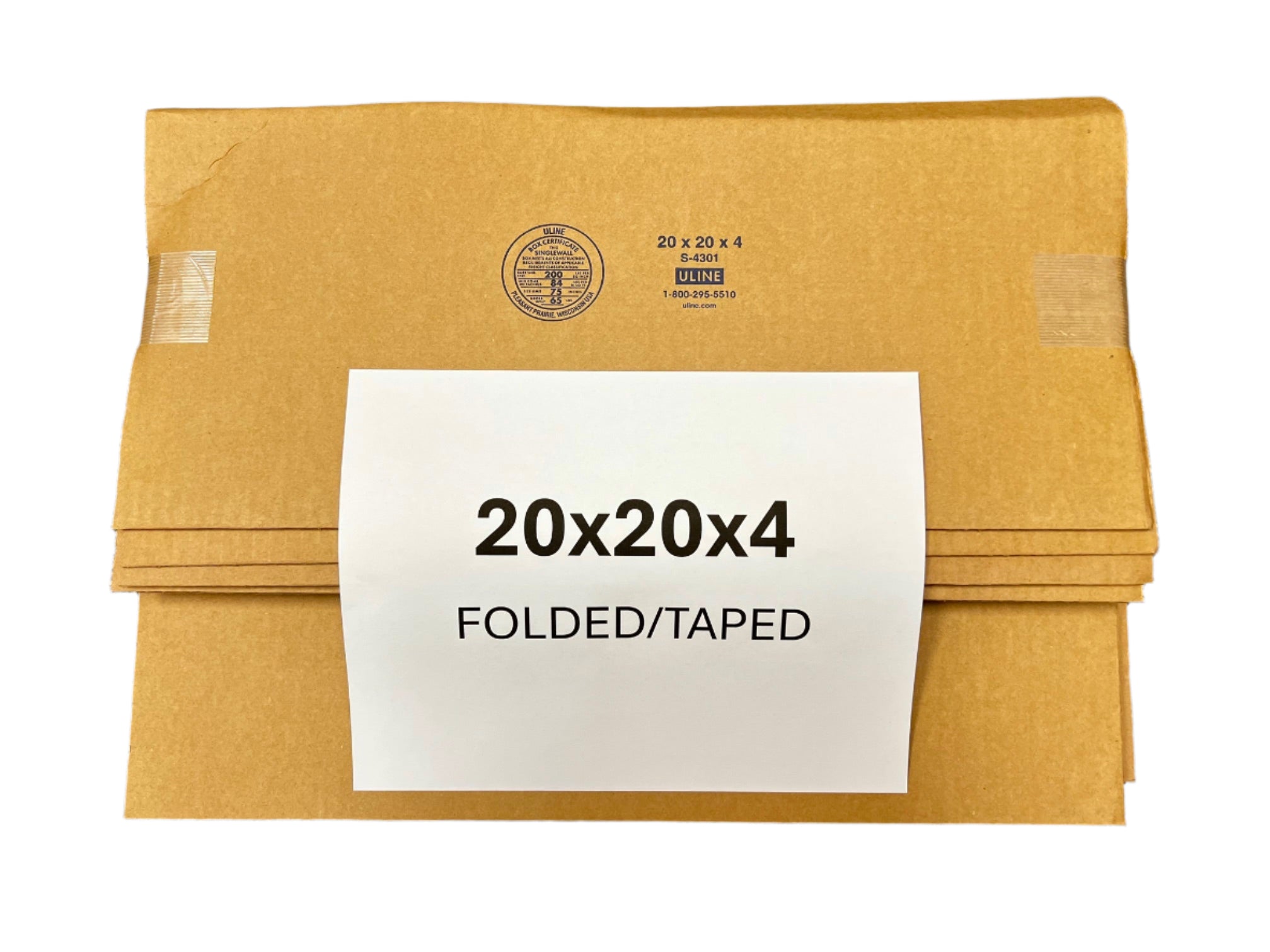 20x20x4 Corrugated Boxes – 20ct Shipping Pack, Moving Cartons By ValueMalers