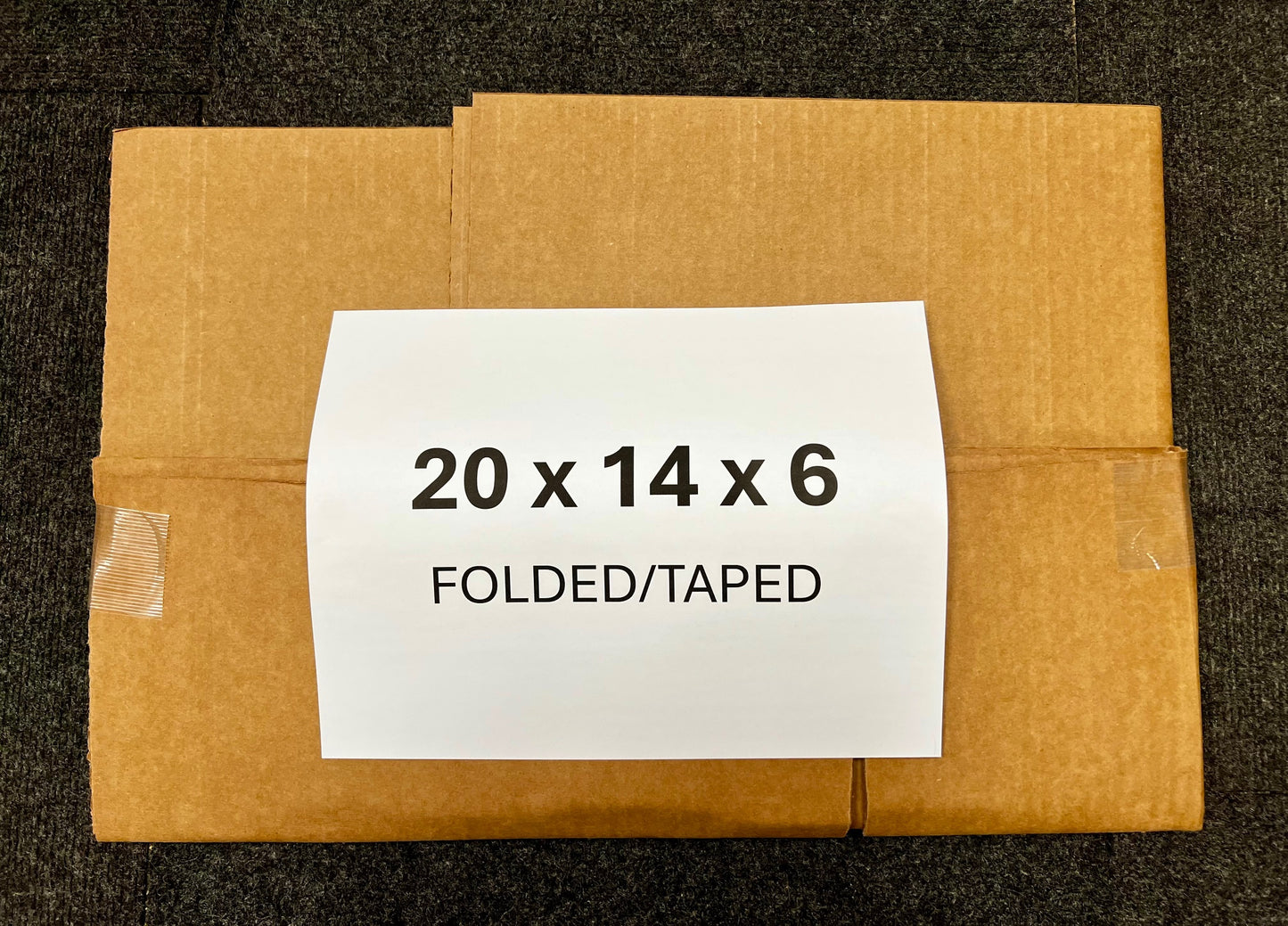 20x14x6 (200 lb strength) | SINGLE CARDBOARD BOX
