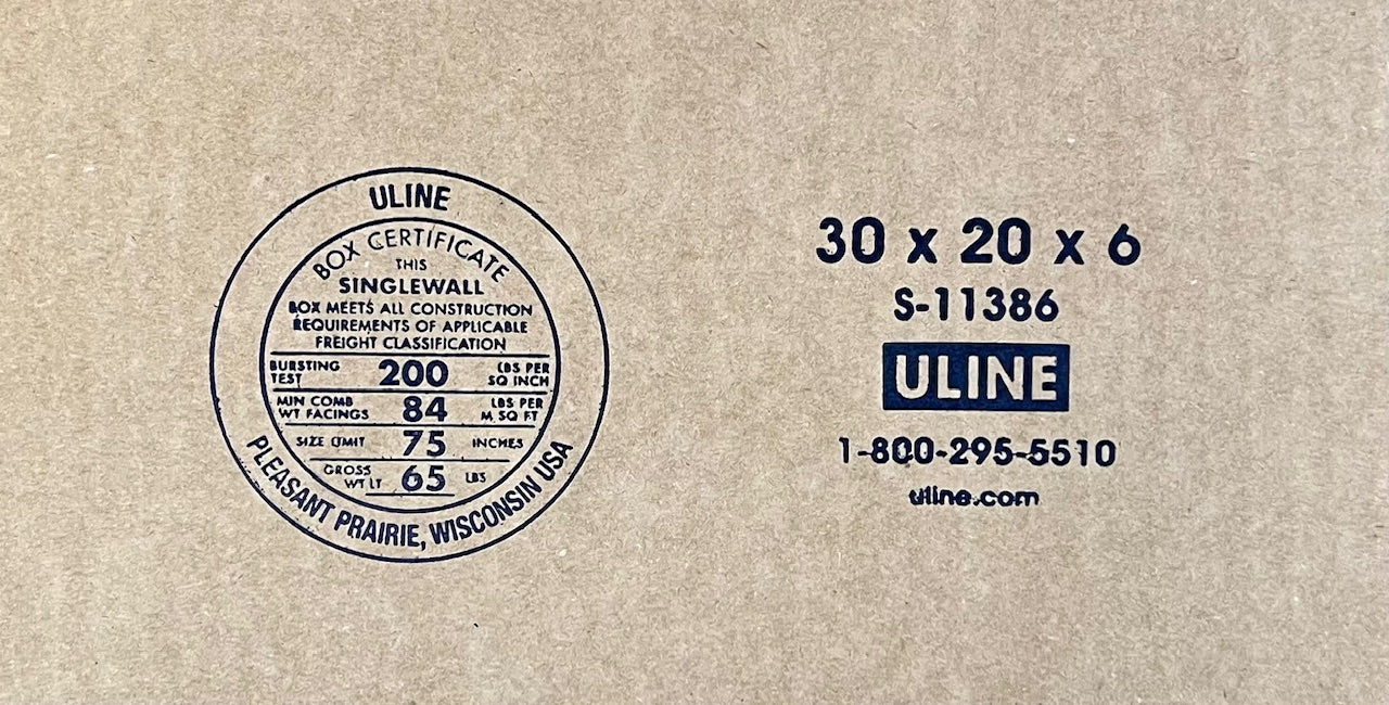 30x20x6 (200 lb strength) | SINGLE CARDBOARD BOX