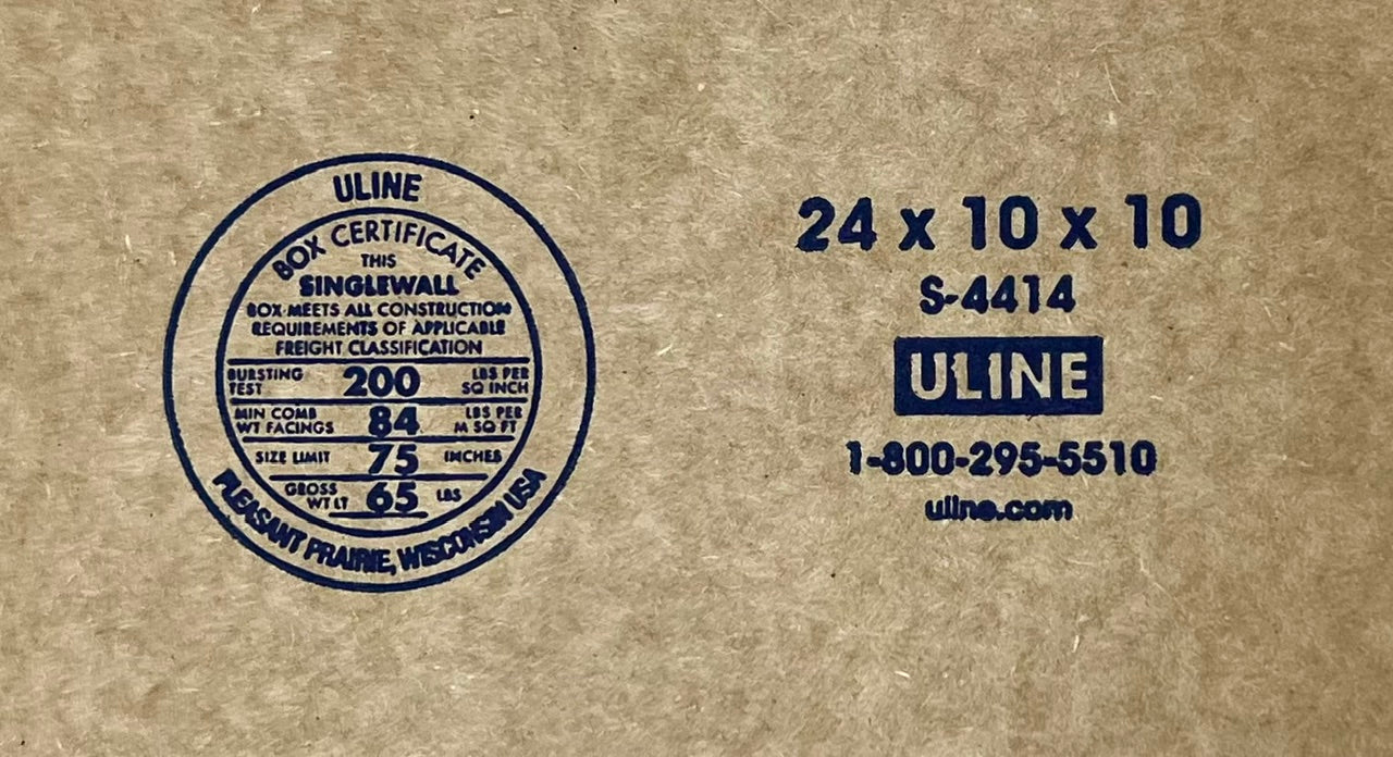 24x10x10 (200 lb strength) | SINGLE CARDBOARD BOX