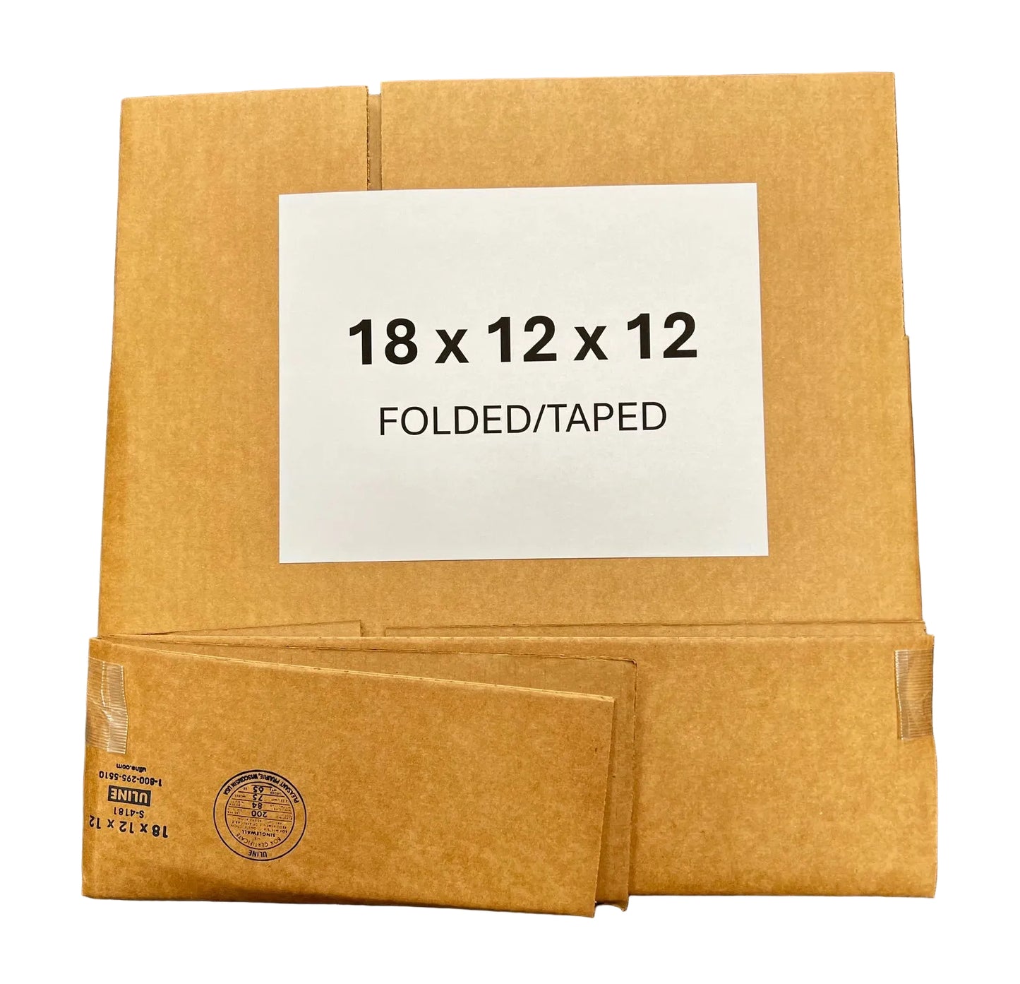 18x12x12 (200 lb strength) | SINGLE CARDBOARD BOX