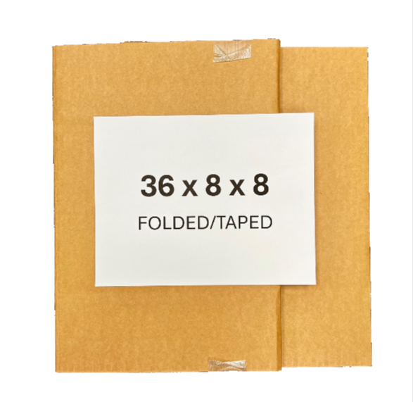 36x8x8 (200 lb strength) | SINGLE BOX | LONG